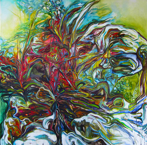 Reef #6 On Canvas Oil on canvas