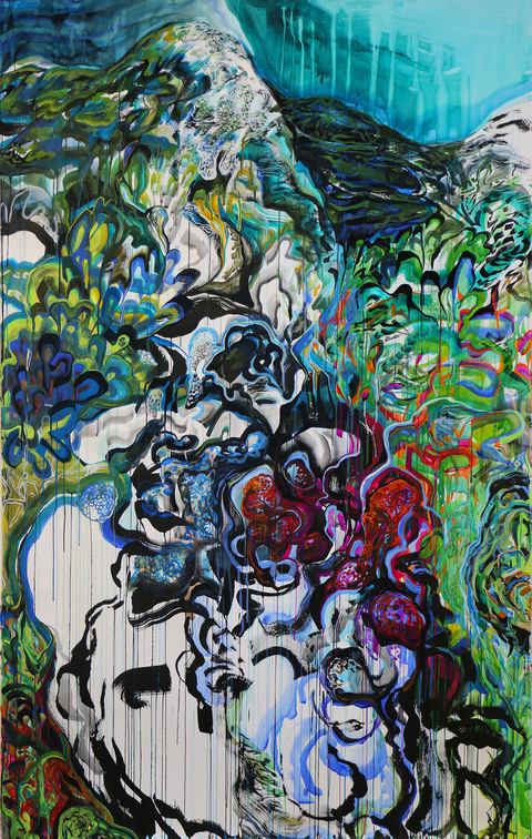 At Home in This World (Come with Me, Love, to This Place) On Paper Gouache, sumi ink and graphite on paper