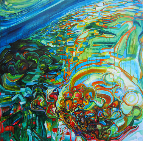 Little Islands Under the Sea On Canvas Oil on canvas