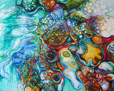 Carnival On Canvas Oil on canvas