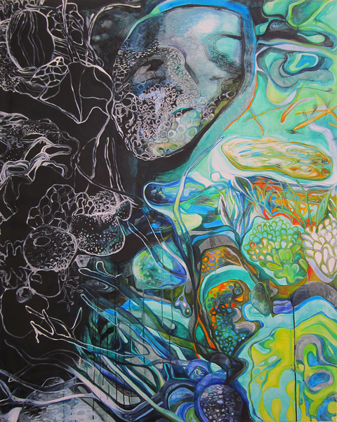 Erase On Canvas Acrylic and oil on canvas