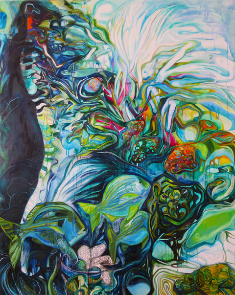 Reverie (I am You, You are Me) On Canvas Oil/acrylic on canvas