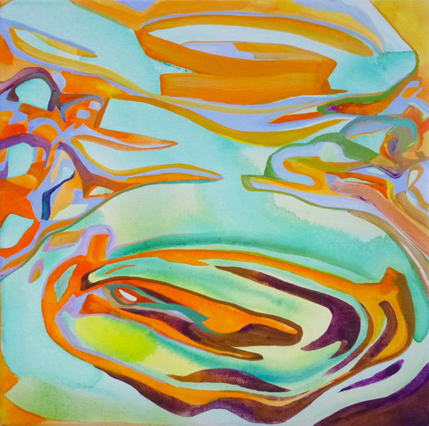 Peeling (Friday Harbor Study 1) On Canvas Gouache on canvas
