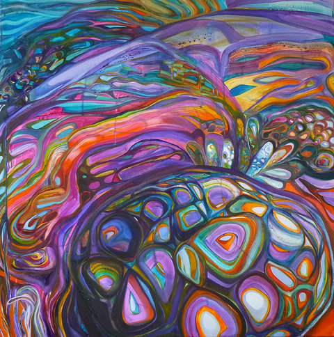 Heliotrope (Divinations) On Canvas Oil on canvas
