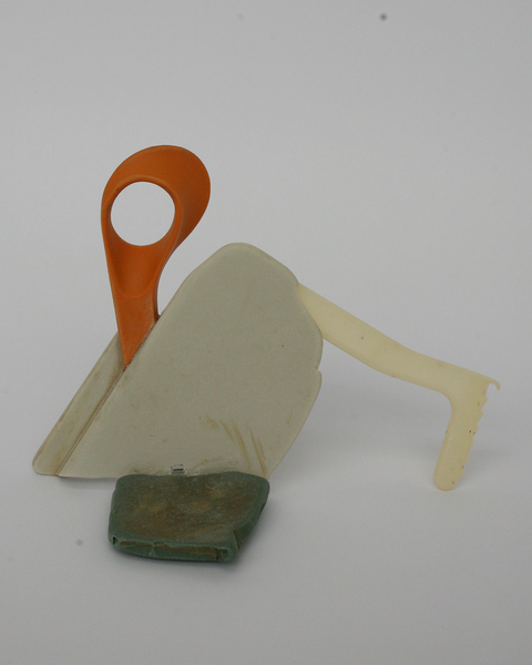 Sculptures found plastic