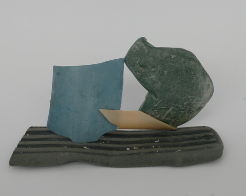 Sculptures found plastic