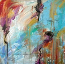Lorie McCown Paint acrylic and mixed media on canvas