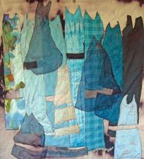 Lorie McCown Dresses fiber/textile/paint