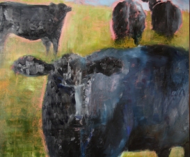 Lori Starkey Cows! Oil