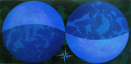 Lightbearers Lori Tremblay Celestial Territories oil on panel