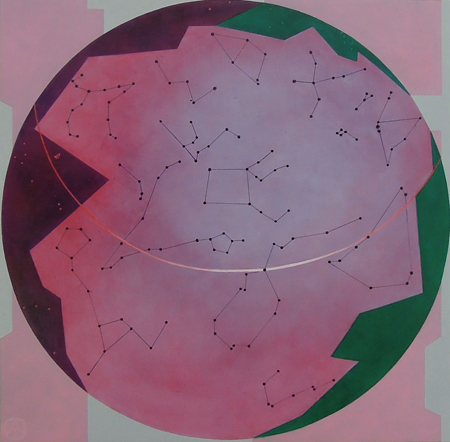 Primeval Writing Lori Tremblay Celestial Territories oil on panel