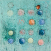 Louise Weinberg  Sphere Series- Emerging oil on canvas