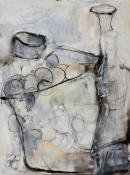 Louise Weinberg The Tension of Opposites - large drawings mixed media on polymer