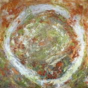 Louise Weinberg  Circle Series oil on paper