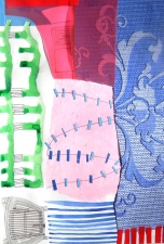 The long sojourn Drawings & Collages Collage & drawing on paper