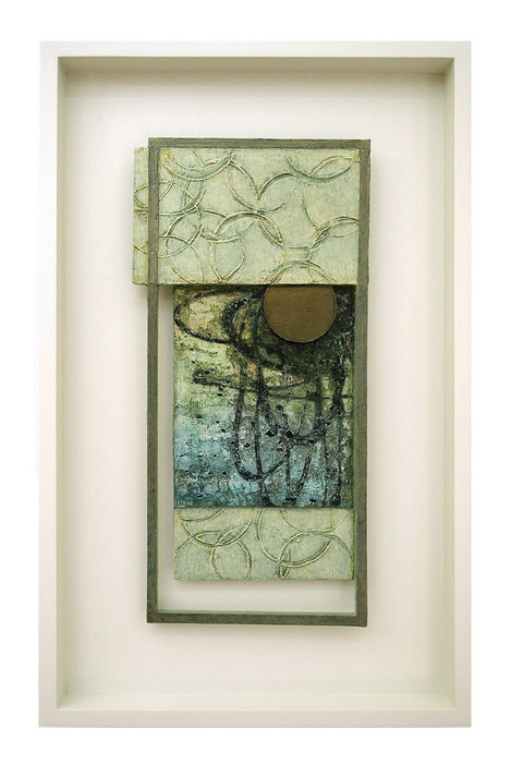 Parting 2010-2012 Work oil on mixed media on hardboard with frame