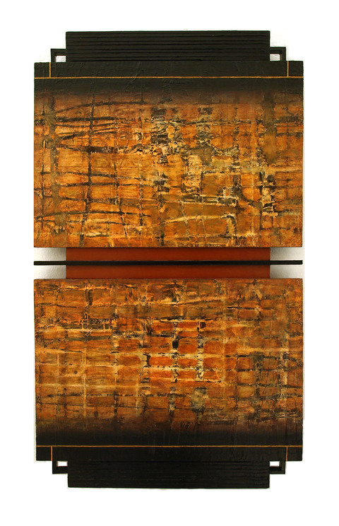 Red Lantern 2010-2012 Work oil on mixed media on board