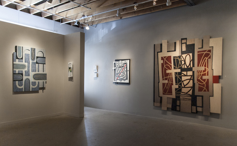Double Take NW wall@Exhibit 208 Double Take Installation 2018
