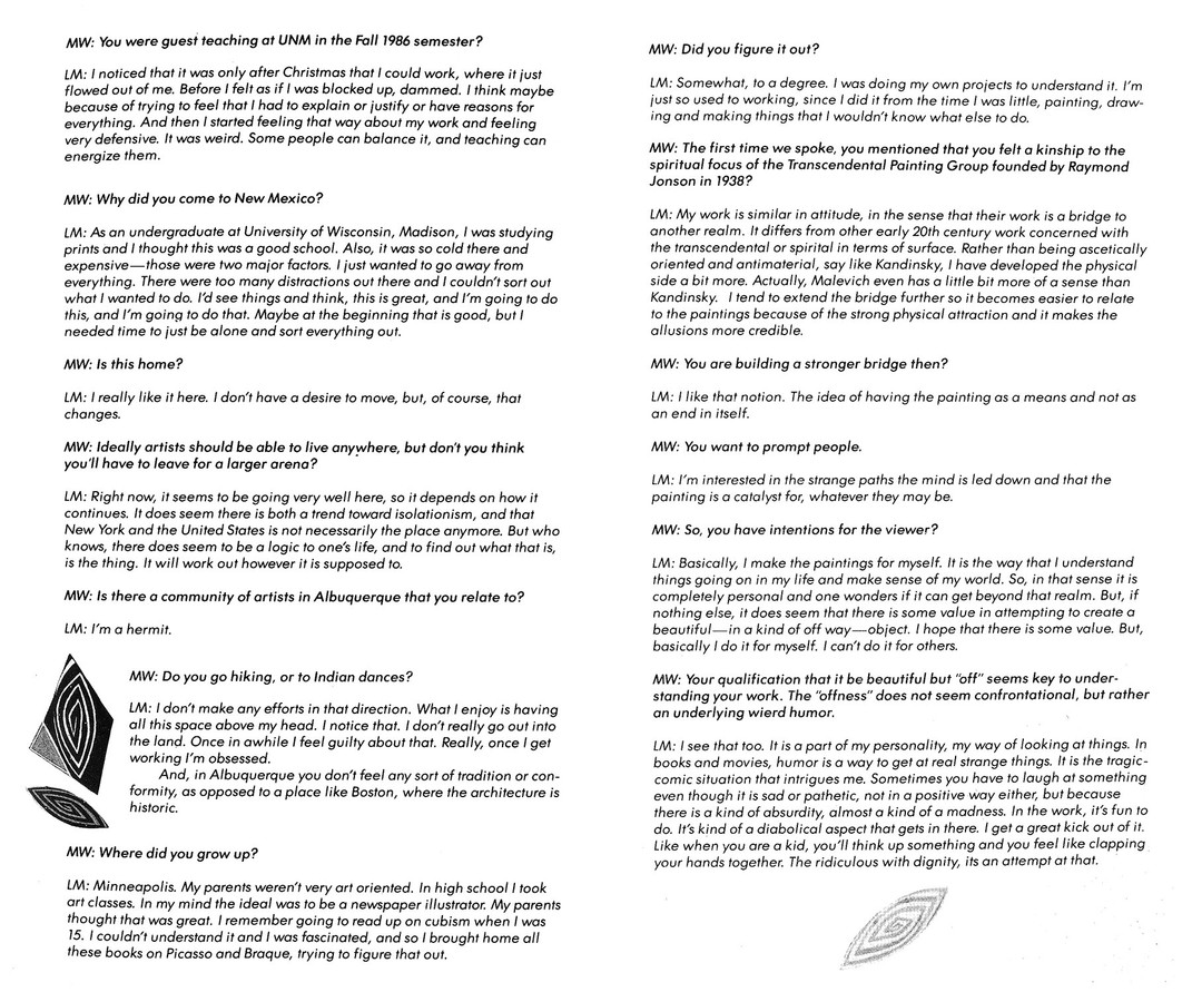 MaLin Wilson, "Interview: Lucy Maki and MaLin Wilson," LUCY MAKI Early Articles and Reviews