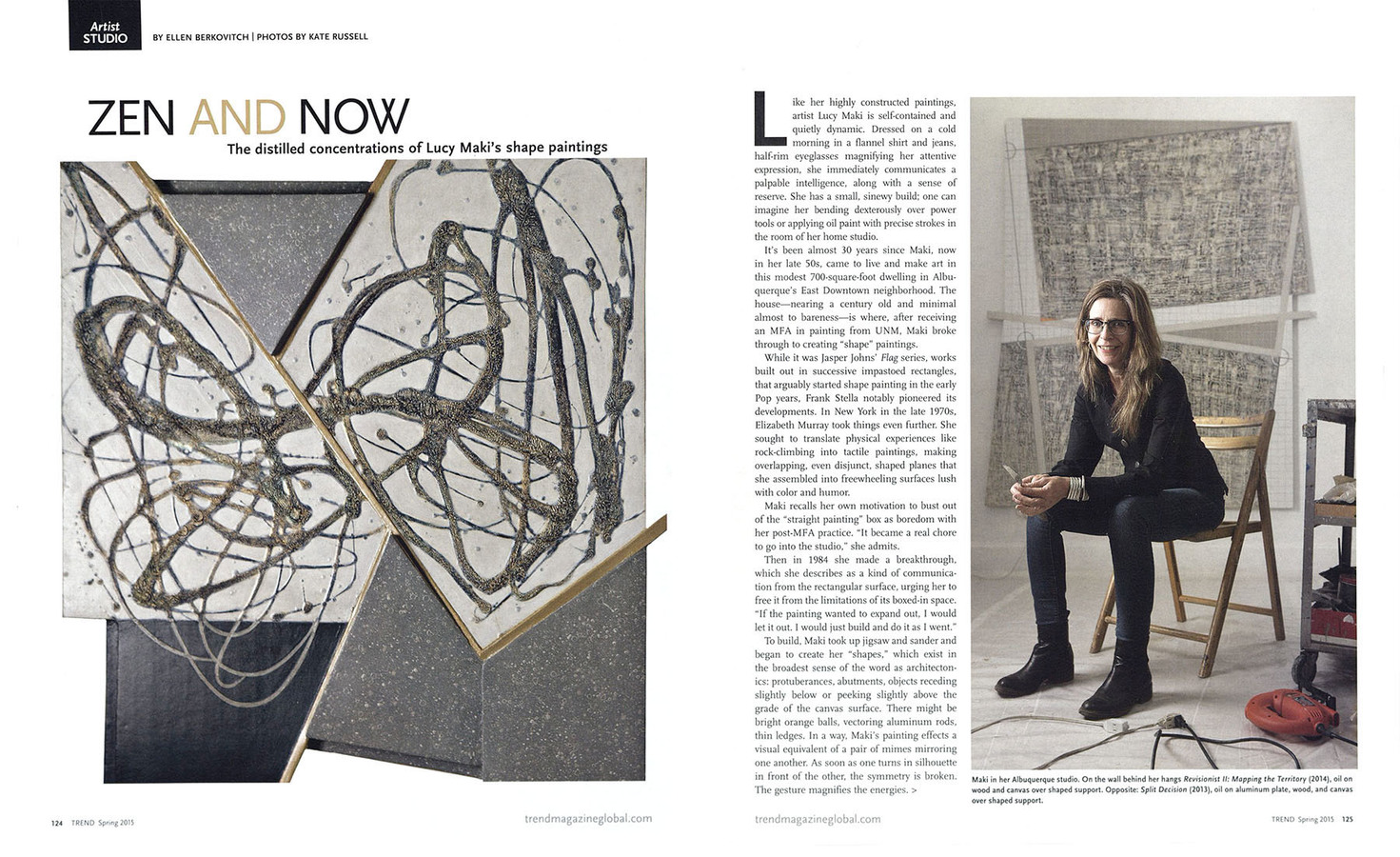 TREND Magazine, Spring 2015, pp.124-125 LUCY MAKI Articles and Reviews