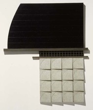 Chord LUCY MAKI 1985-2010 Highlights oil and mixed media on canvas over shaped panels