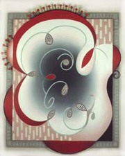 Tulip LUCY MAKI More Work 1985-2000 oil, mixed media on canvas with carved frame
