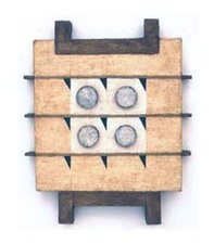 Tablet LUCY MAKI More Work 1985-2000 oil, mixed media on canvas and wood