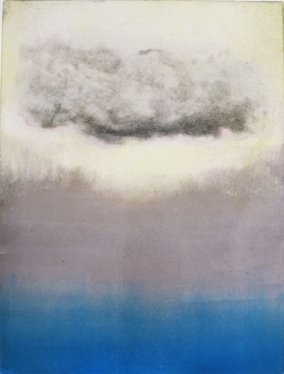 Cloud (sapphire) Intaglio Cloud intaglio and monotype
