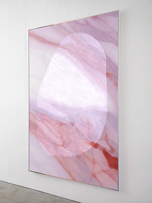 Mirror (rake angle view) Marc Handelman Aggregates Oil and projection-screen glass on canvas