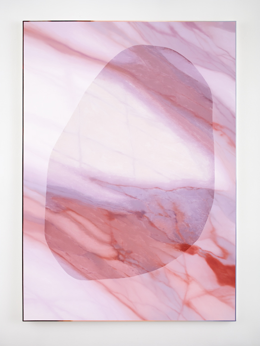 Mirror Marc Handelman Aggregates Oil and projection-screen glass on canvas