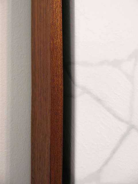 Dimension Stone V, 2010-11 (detail) Marc Handelman Geological Sketches at Home and Abroad Oil on canvas, Mahogany frame