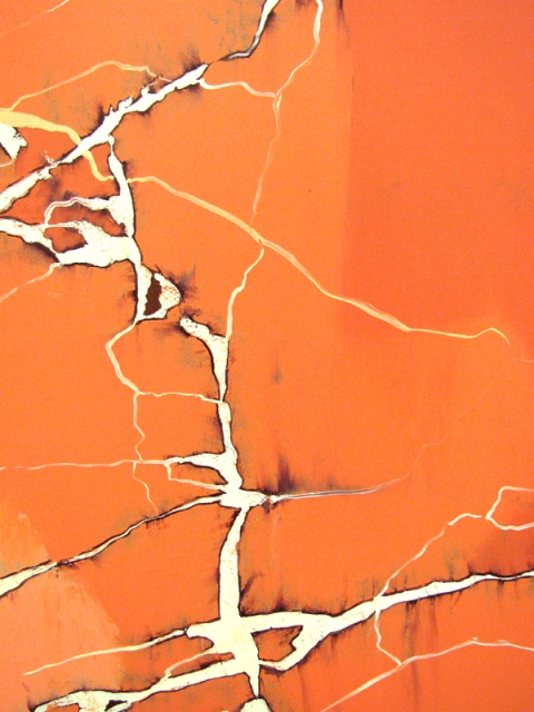 Dimension Stone IV, (detail) Marc Handelman Geological Sketches at Home and Abroad Oil on canvas, Mahogany frame