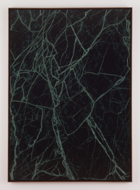 Dimension Stone VII Marc Handelman Geological Sketches at Home and Abroad Oil on canvas, Mahogany frame