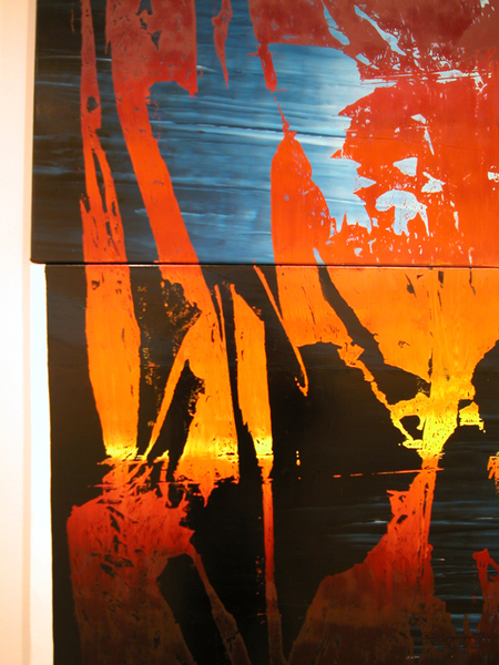 Monumental Solutions (detail) Marc Handelman WE NEVER FORGET WHO WE'RE WORKING FOR Oil on canvas