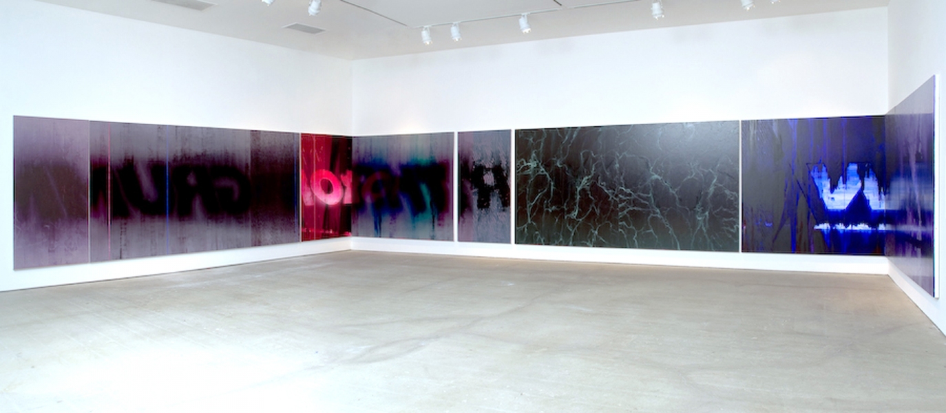TOMORROW'S FORECAST: STRIKINGLY CLEAR. Marc Handelman TOMORROW'S FORECAST: STRIKINGLY CLEAR Oil on canvas, multi-panel installation