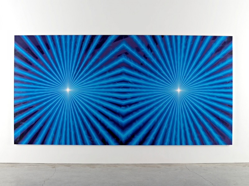 Monument in Eight-eight Searchlights Marc Handelman Empire of the Eye Oil on Canvas