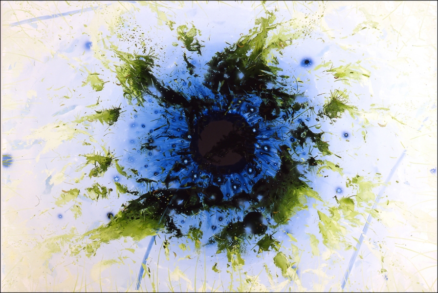 Illumination Round Marc Handelman Warm White Blizzard Oil on canvas
