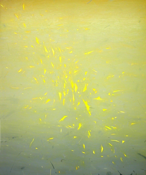 Shadow Marc Handelman Warm White Blizzard Oil on canvas