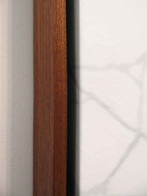 Stimmungslandschaft (Mood Landscape) 4 (detail) Marc Handelman Dimension Stone Oil on canvas, Mahogany frame
