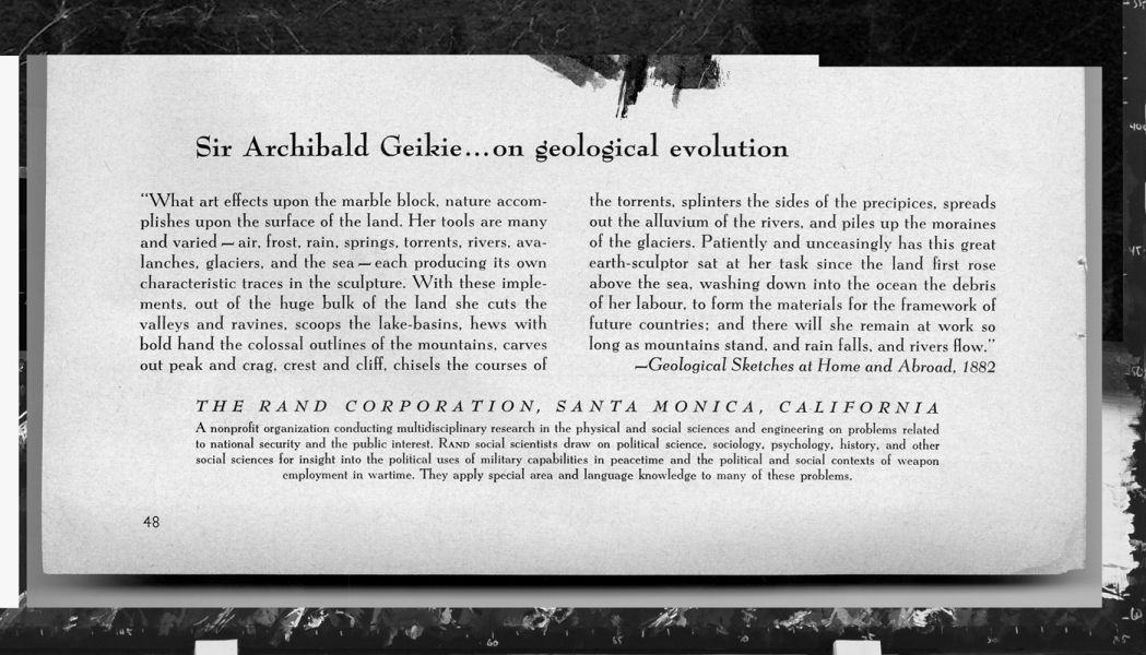 Geological Sketches at Home and Abroad, Exhibition Poster (detail) Marc Handelman Geological Sketches at Home and Abroad