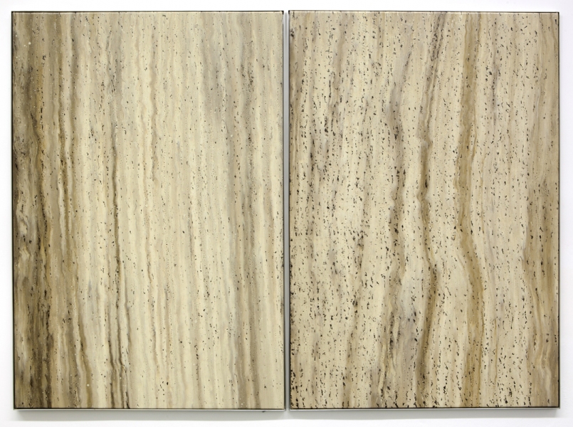 Dimension Stone XVI/XVII, Scaled Composites Marc Handelman Continuous Grounds Oil on Canvas, Aluminum Frame