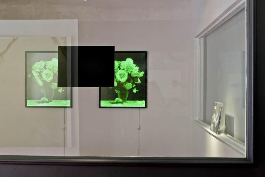 "Permutation 03.3: Re-Production," Exhibition view. Photo by Naho Kubota Marc Handelman Permutation 03.3: Re-Production (recto/verso view from main room)