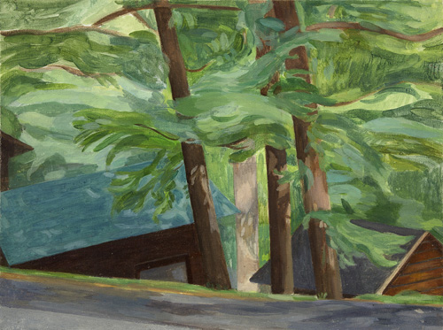 Maria Katzman Cabin Paintings Oil on Linen