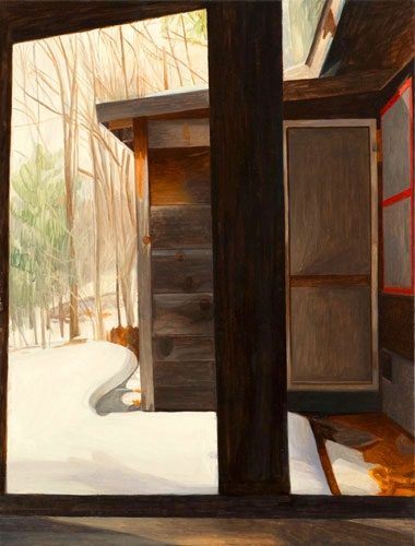 Maria Katzman Cabin Paintings Oil on Linen 