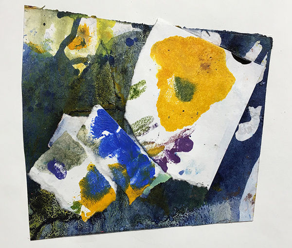 Field Flowers 7 Marianne Gagnier Field flowers series acrylic and paper