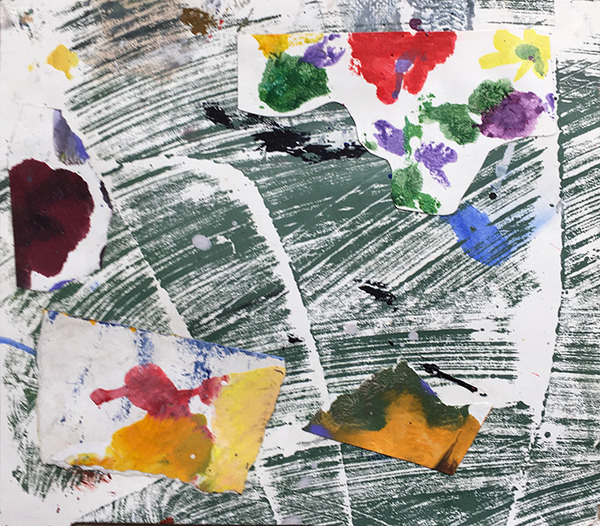 Field Flowers 6 Marianne Gagnier Field flowers series acrylic and paper