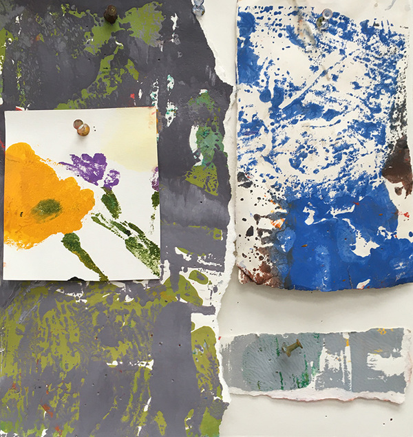 Field Flowers 2 Marianne Gagnier Field flowers series acrylic and paper