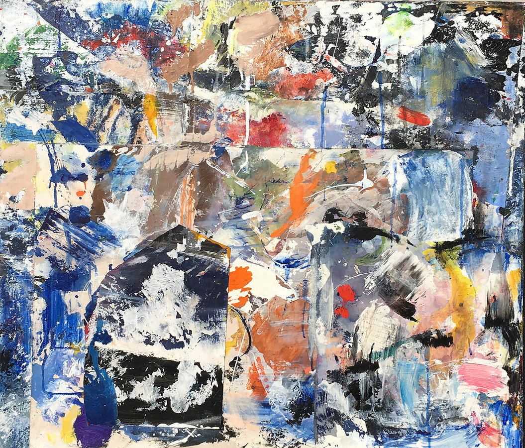 Air series, white Marianne Gagnier Air series acrylic and paper on canvas