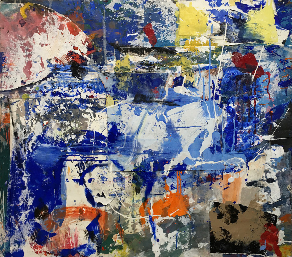 Air series, move Marianne Gagnier Air series acrylic and paper on canvas