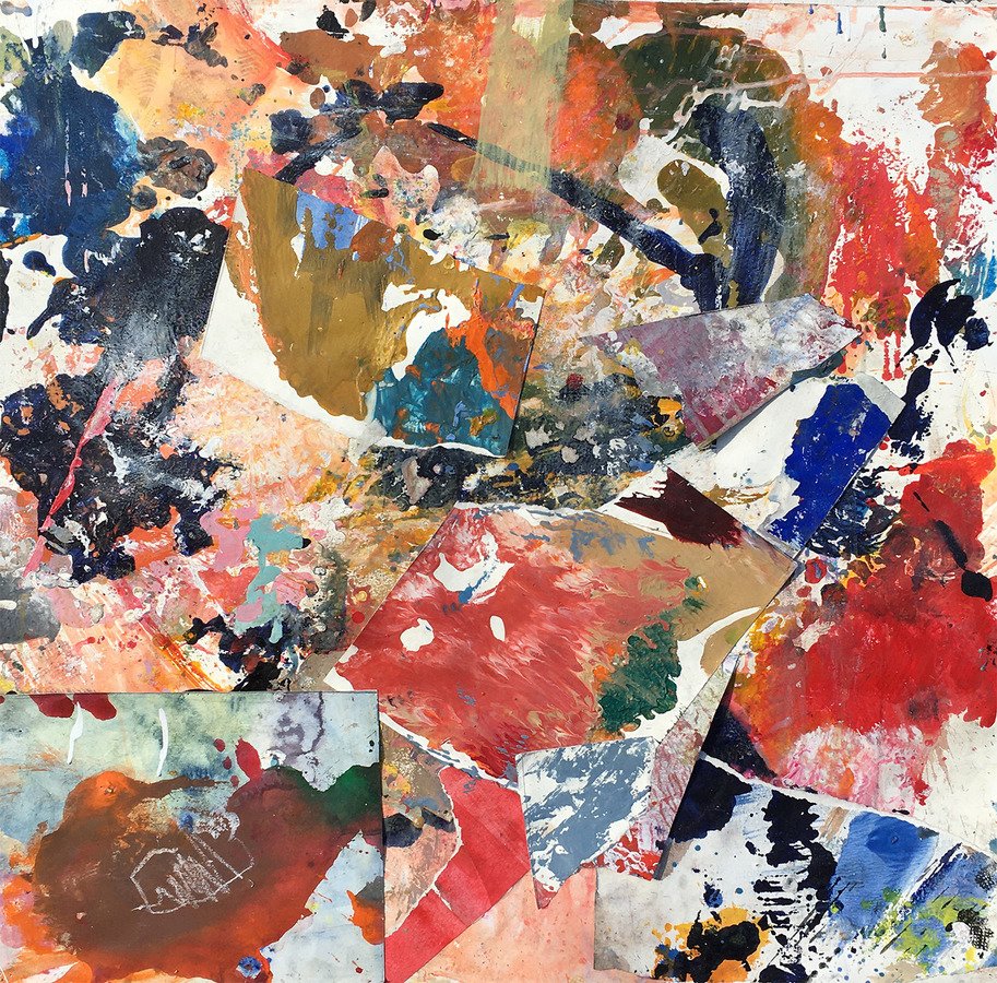 Repair series, #1 Marianne Gagnier Repair series paper and acrylic